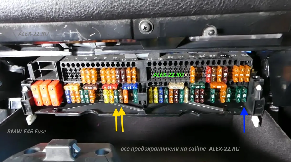 bmw e46 fuses power windows location, предохранители стеклоподъёмников бмв е46, how find in bmw e46 power windows fuse