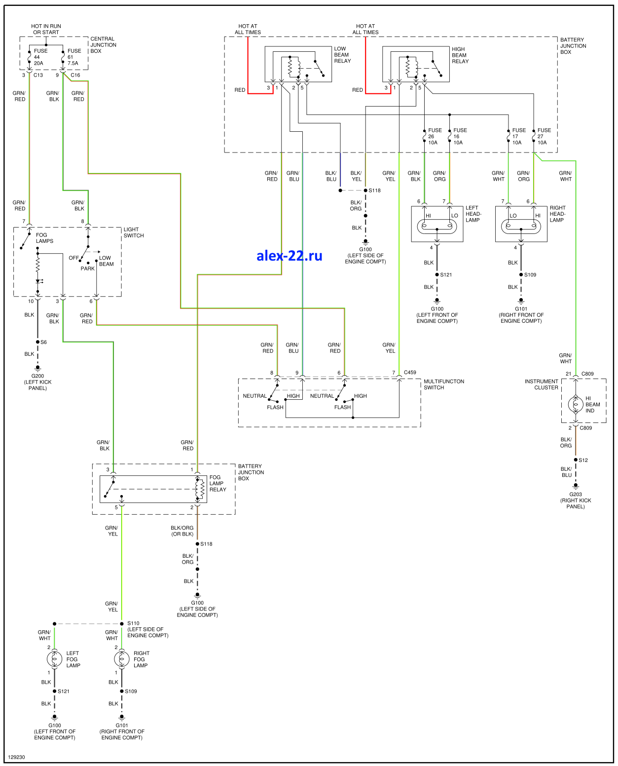 ford focus 1 маркировка на проводе