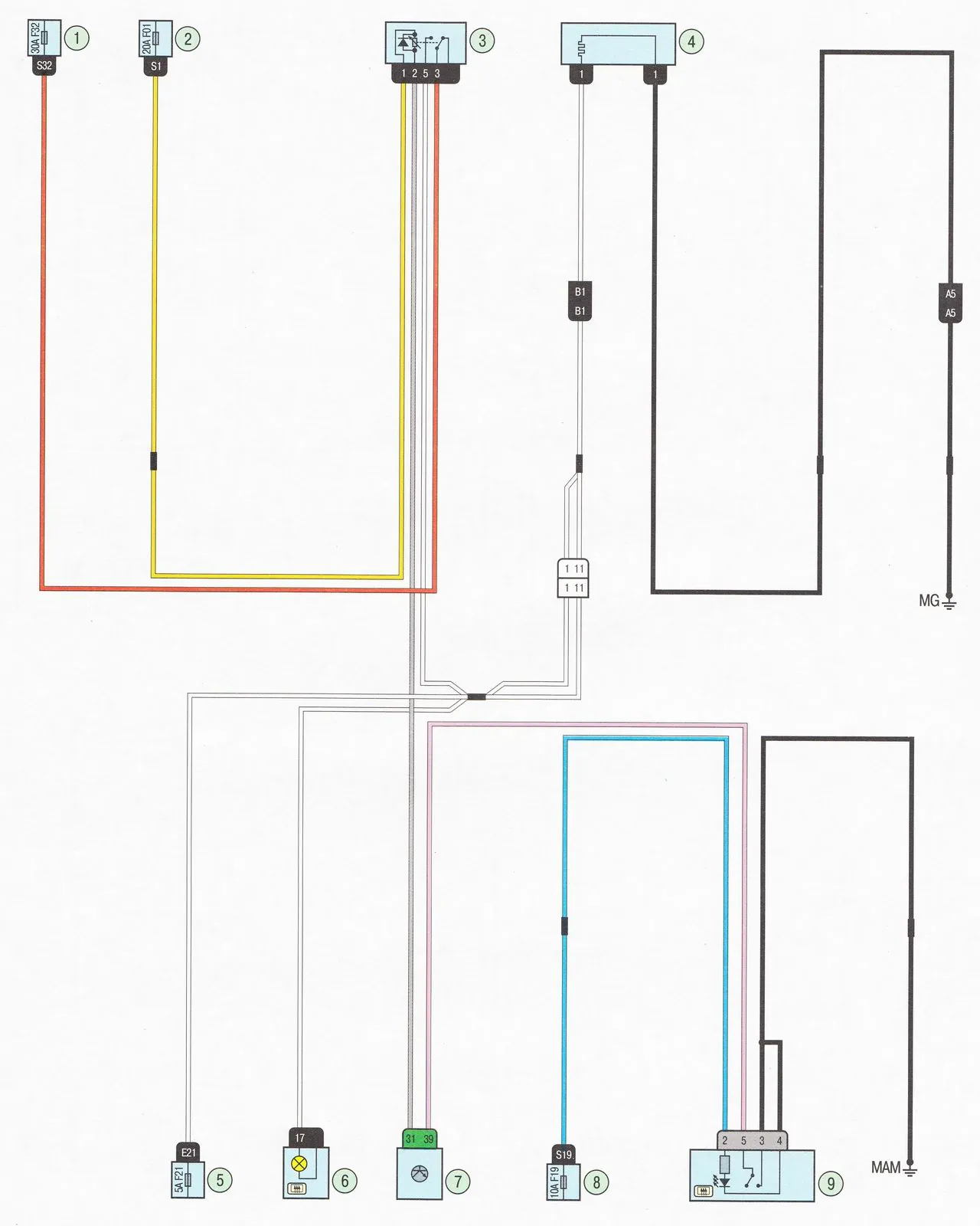 lada largus схема обогрева заднего стекла