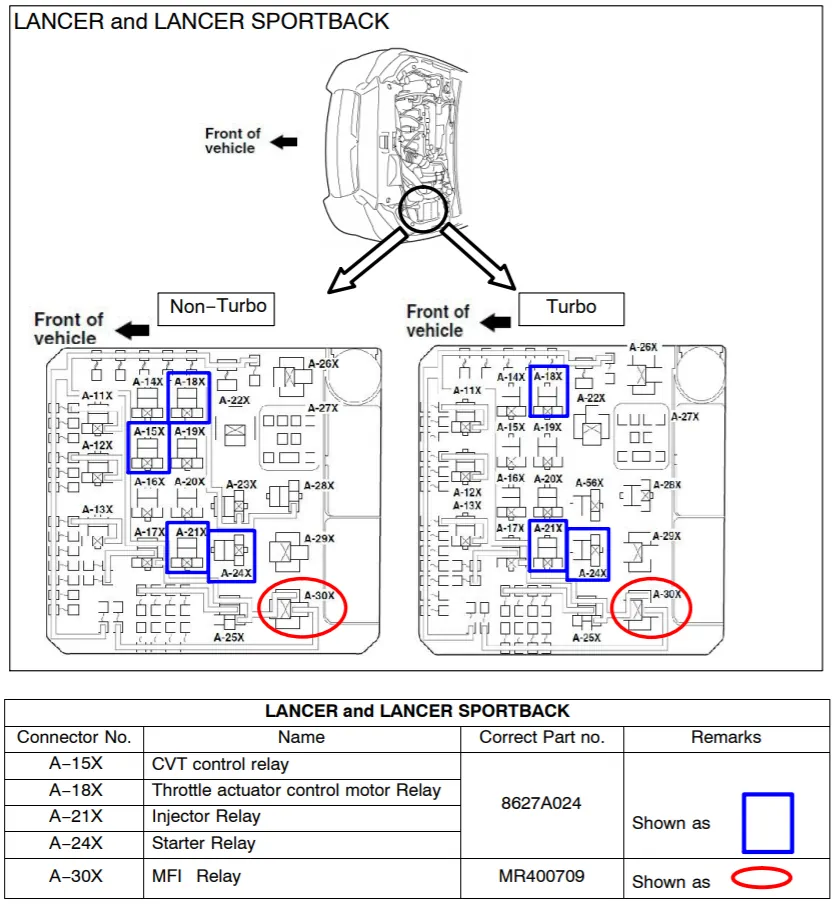 mmc lancer x 8627A024 MR400709