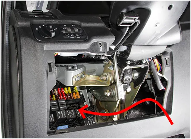 Расположение кнопки валет уаз патриот